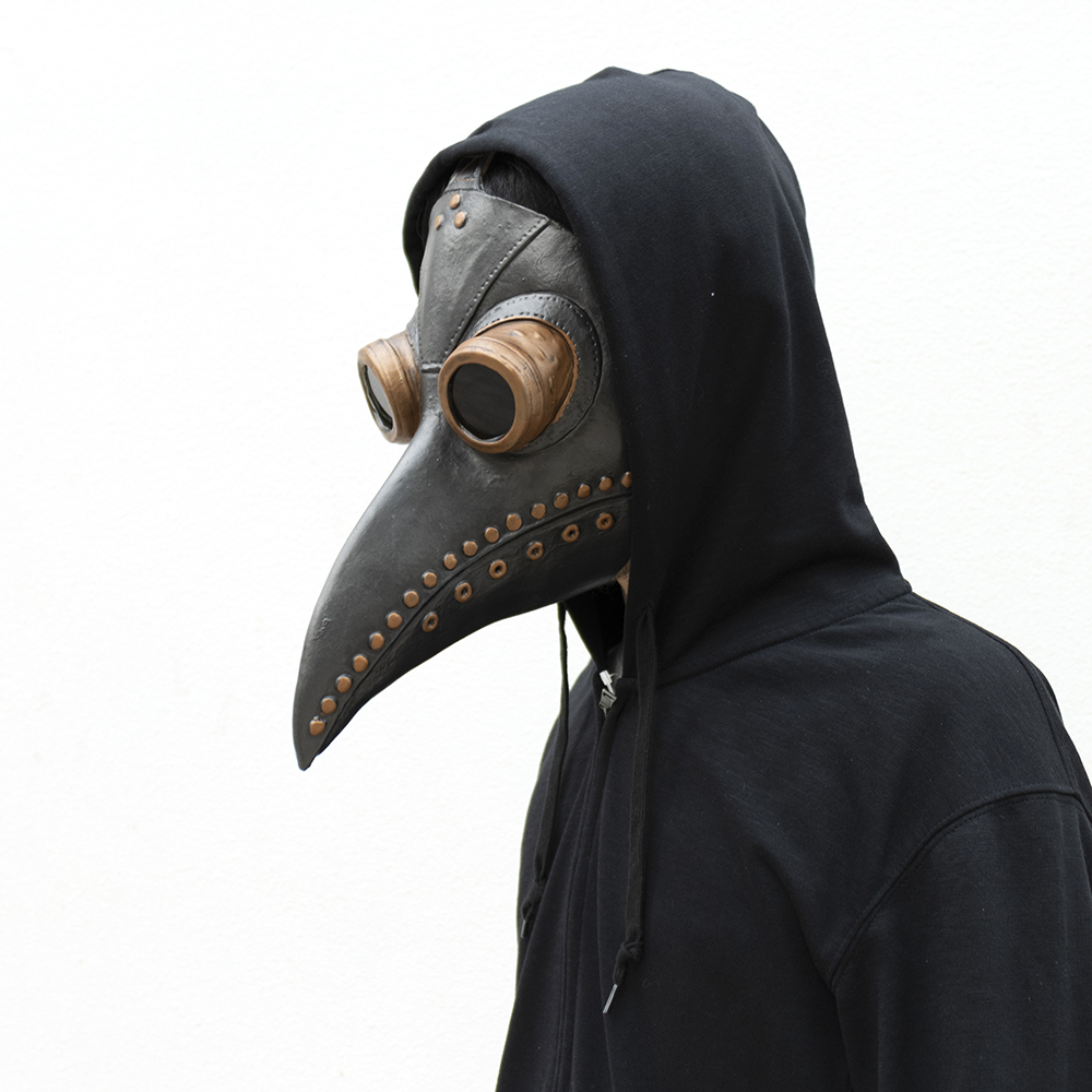 Plague Doctor Mask Cosplay Ani - Disposable Surgical Mask ulasan dan harga